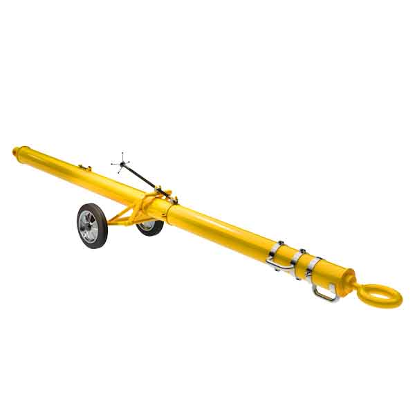 Dedienne Aerospace yellow Tow Bar GSE