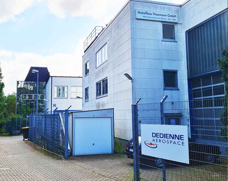 Dedienne Aerospace factory in Hamburg, Germany