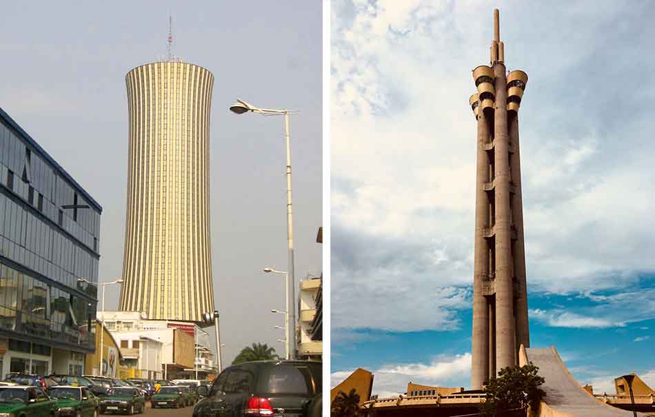 The Tower of Nabemba and the Tower of Limete in Kinshasa, Congo