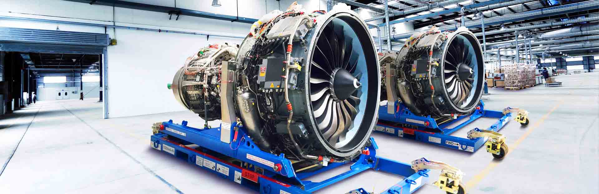 Dedienne Aerospace Leap-1B engine stands